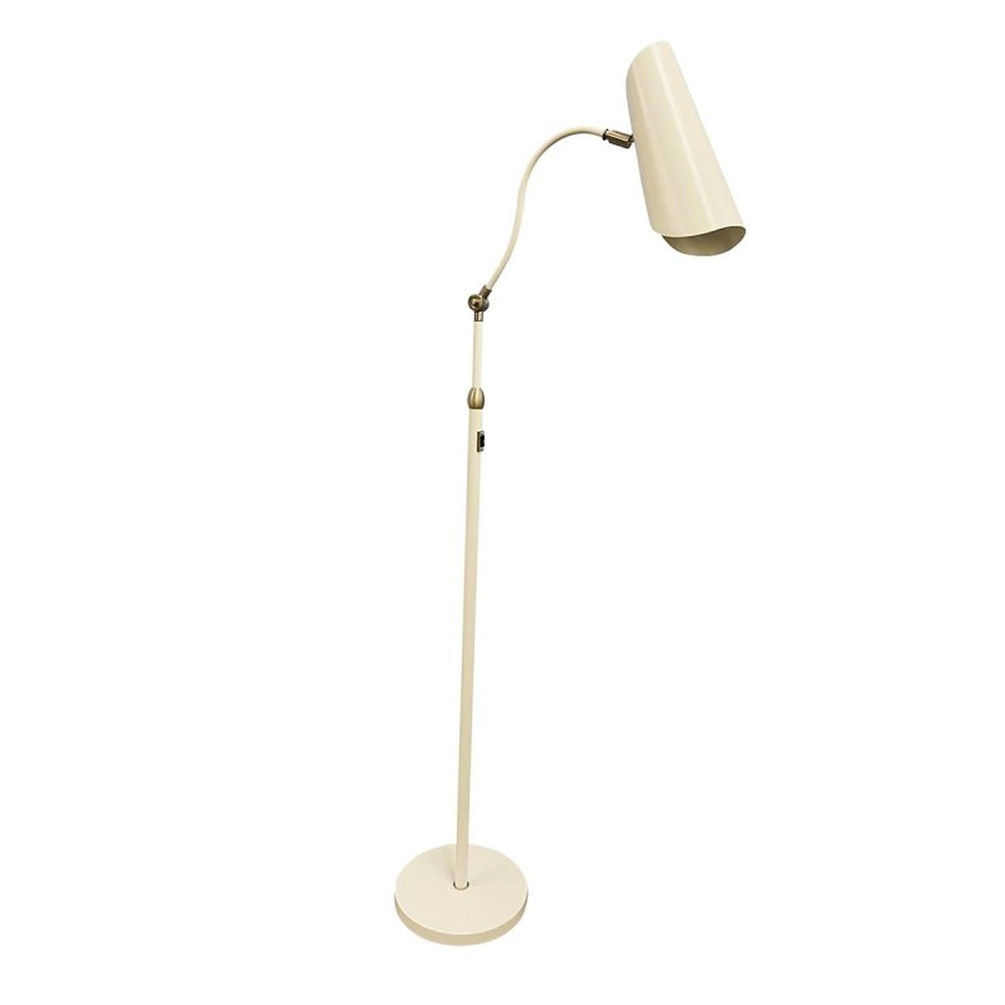 Logan Floor Lamp - L300-WTSN - White/Satin Nickel by House of Troy