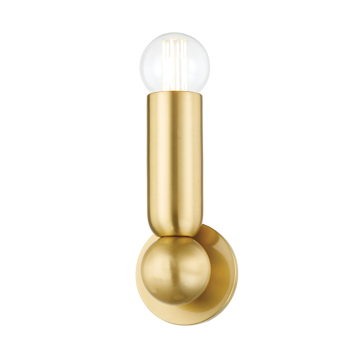 Lolly Wall Sconce - 1-Light - Aged Brass - Mitzi H720101-AGB