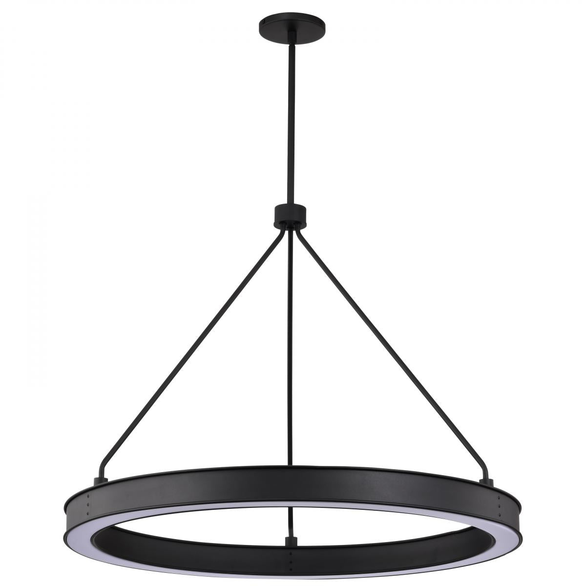 Longford - 30 Inch LED Pendant - Textured Black - Acrylic Lens - Satco 62-2262