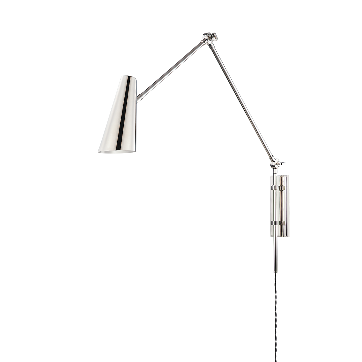 Lorne Plug-In Sconce - Polished Nickel by Hudson Valley Lighting