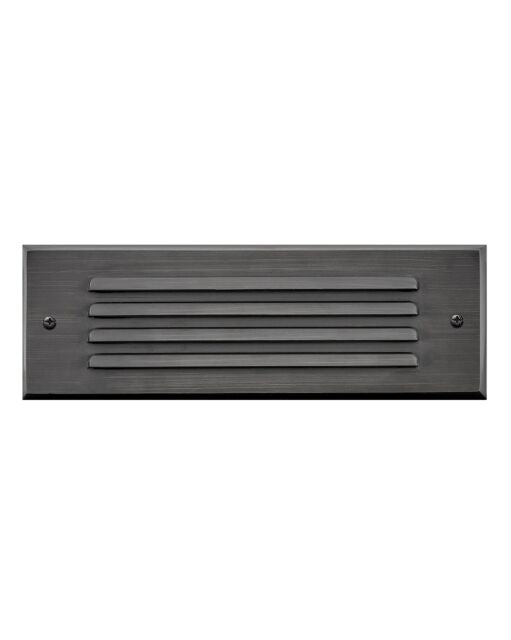 Louvered LED Flush Step Light - Satin Black by Hinkley Lighting