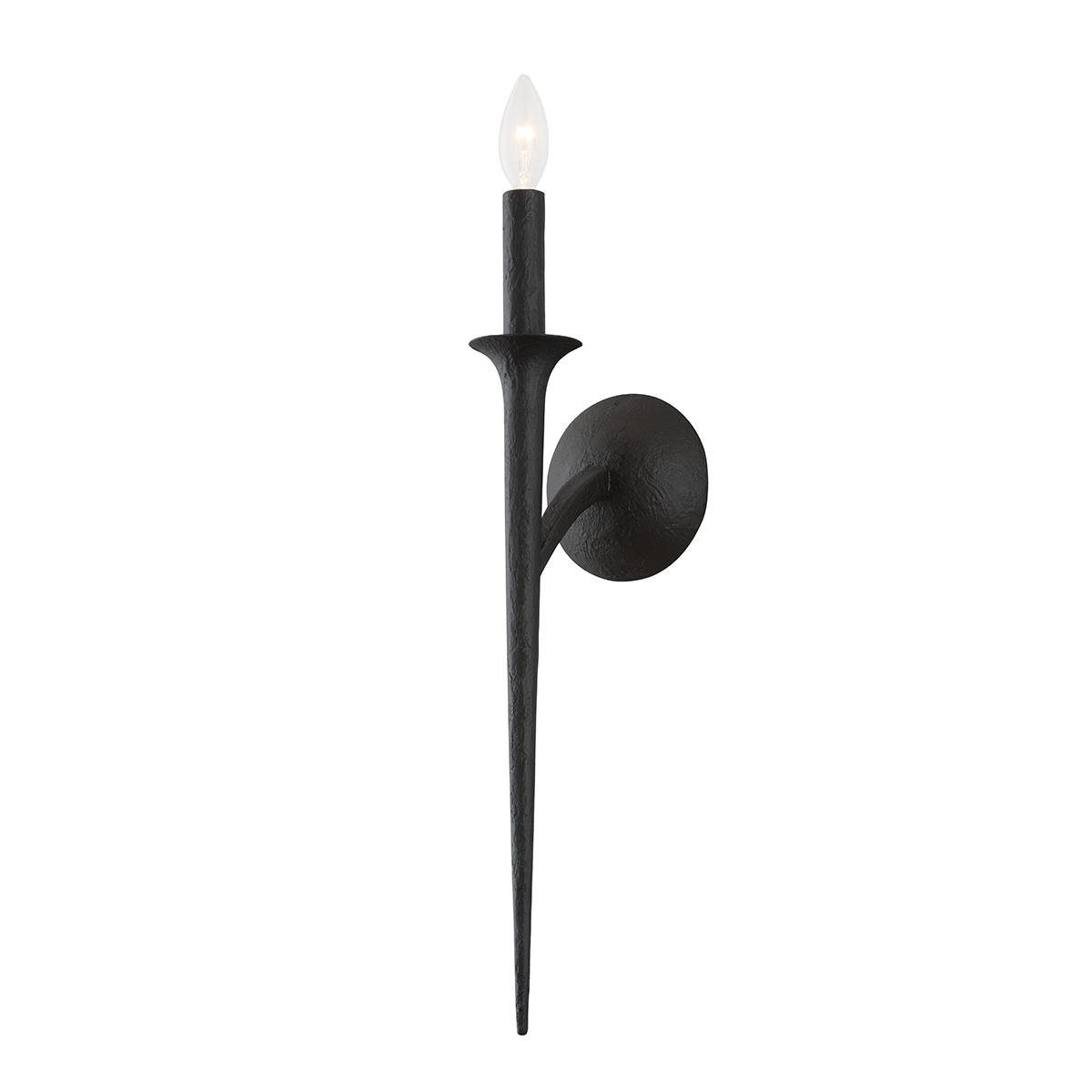 Luca Wall Sconce - 1-Light - Black Iron - Troy Lighting B1071-BI