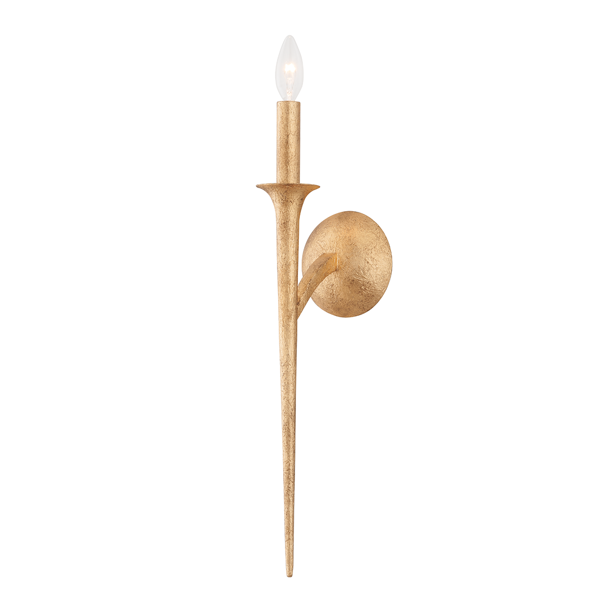 Luca Wall Sconce - 1-Light - Vintage Gold Leaf - Troy Lighting B1071-VGL