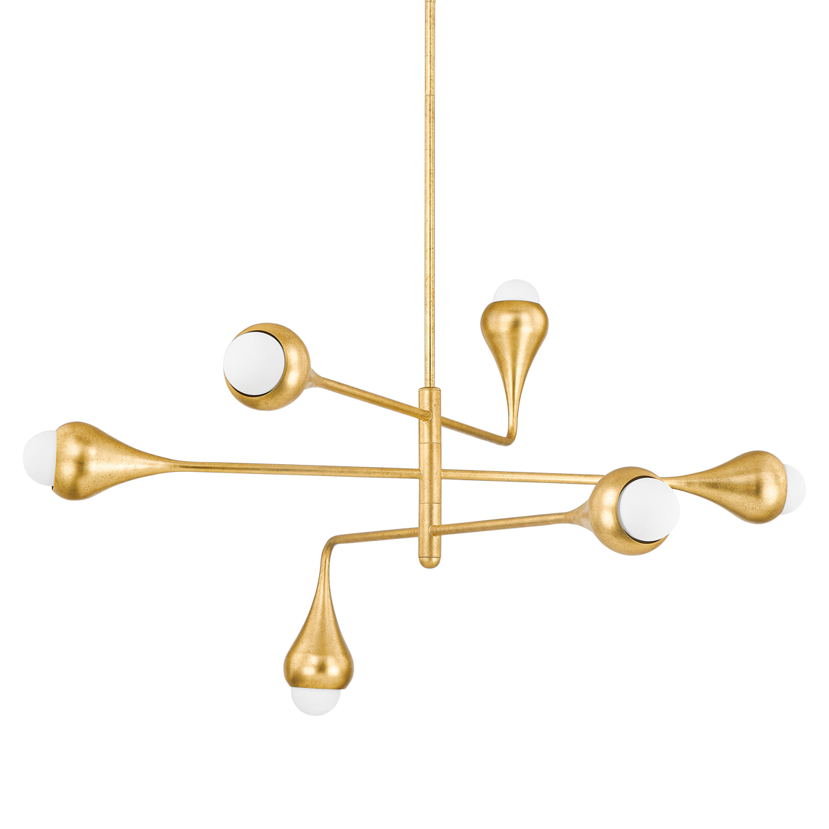 Luciel Chandelier - 6-Light - Vintage Gold Leaf - Mitzi H850806-VGL