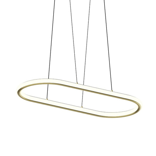 Luna 36" LED Racetrack Pendant - Brass - 3000K by SONNEMAN