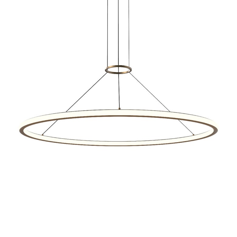 Luna 48" LED Round Pendant - Brass - 3000K by SONNEMAN