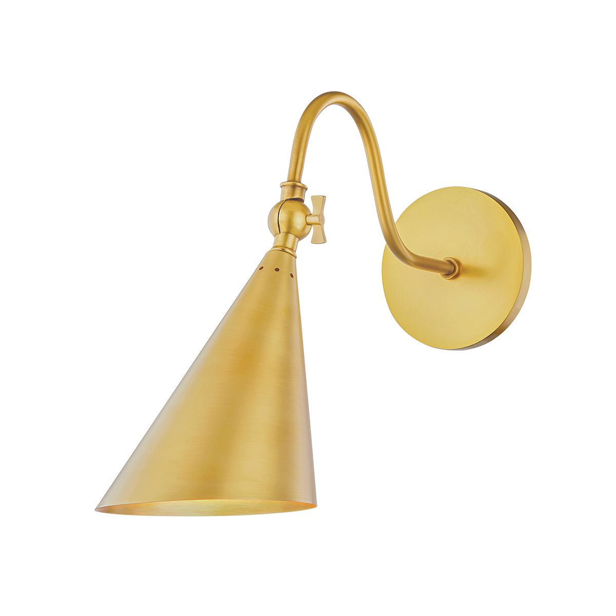 Lupe Wall Sconce - 1-Light - Aged Brass - Mitzi H285101-AGB