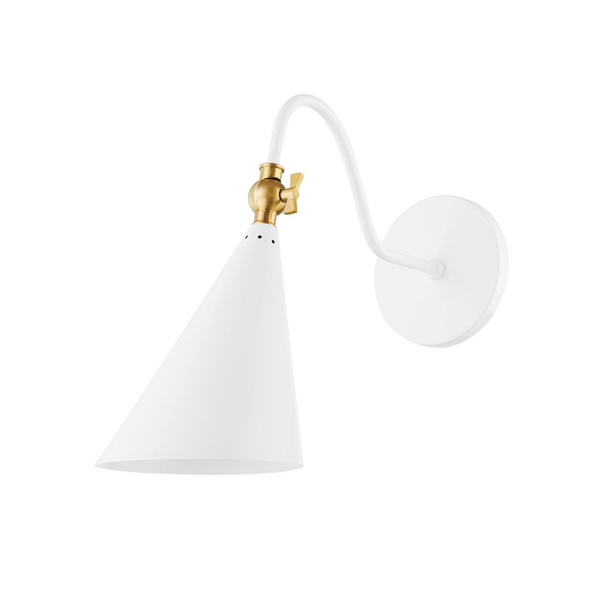 Lupe Wall Sconce - 1-Light - Aged Brass/Soft White - Mitzi H285101-AGB/SWH