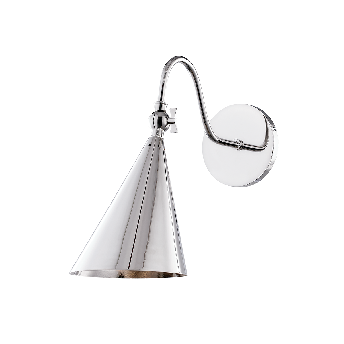 Lupe Wall Sconce - 1-Light - Polished Nickel - Mitzi H285101-PN