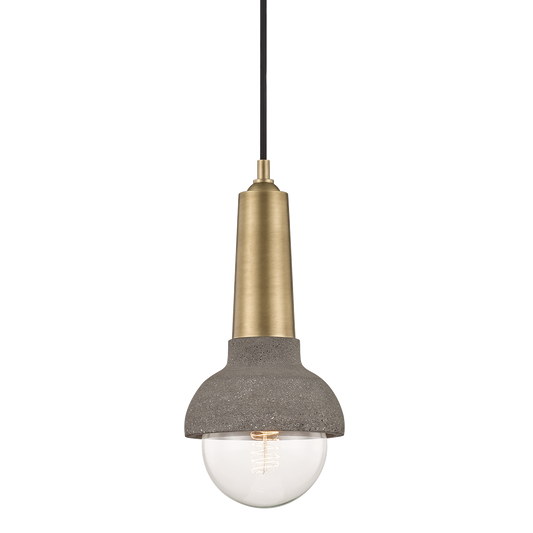 Macy Pendant - 1-Light - Aged Brass - Mitzi H304701-AGB