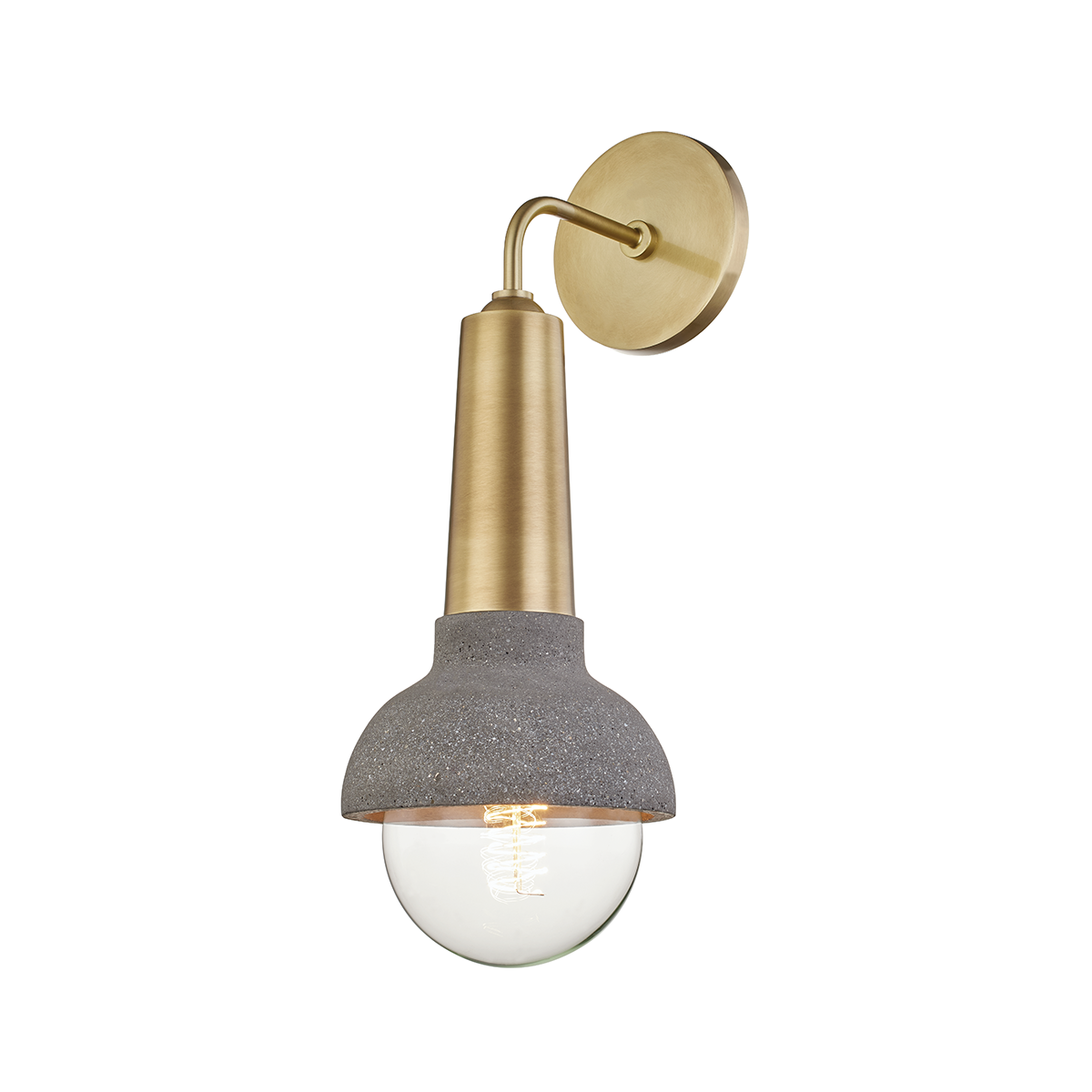 Macy Wall Sconce - 1-Light - Aged Brass - Mitzi H304101-AGB