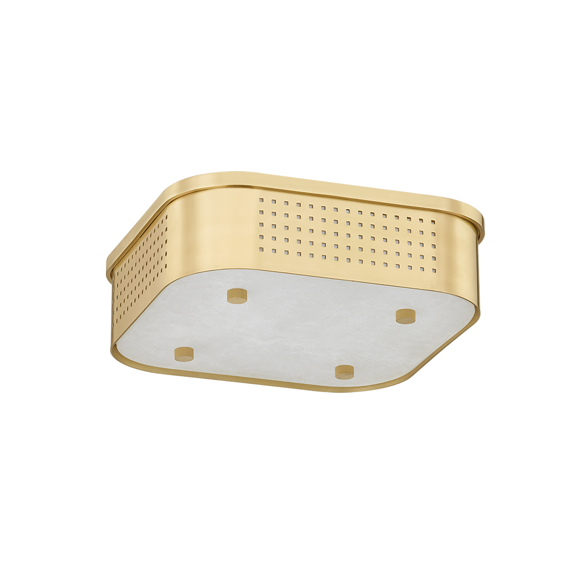 Madison Square Flush Mount - Aged Brass by Hudson Valley Lighting