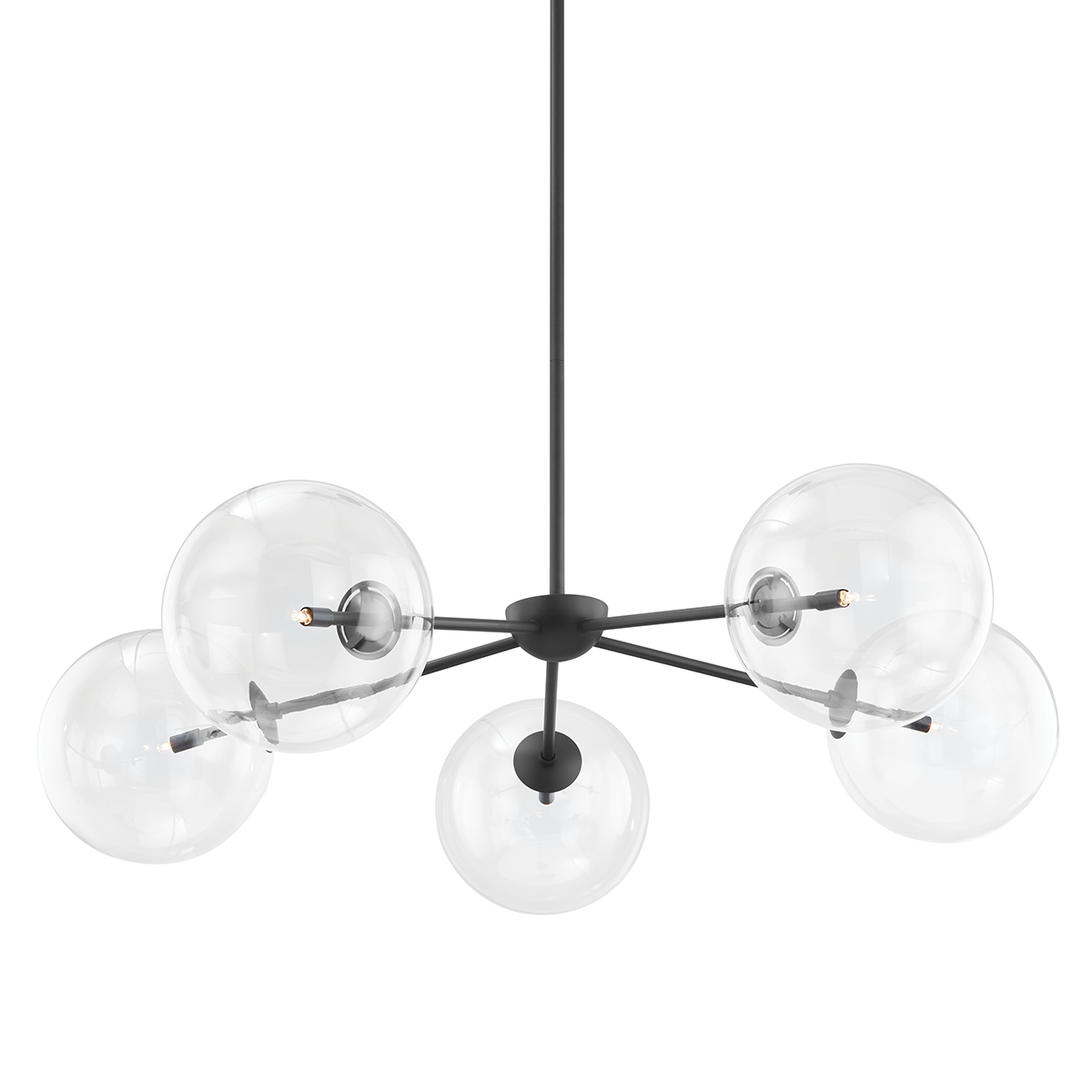 Madrid Chandelier - 5-Light - Soft Black - Troy Lighting F8205-SBK