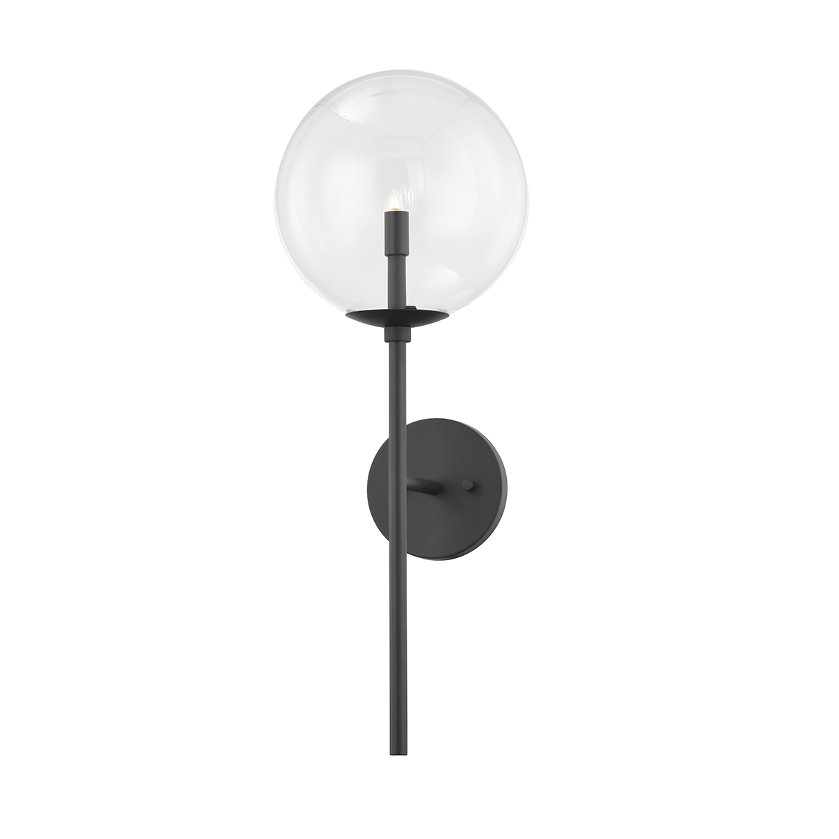 Madrid Wall Sconce - 1-Light - Soft Black - Troy Lighting B8201-SBK