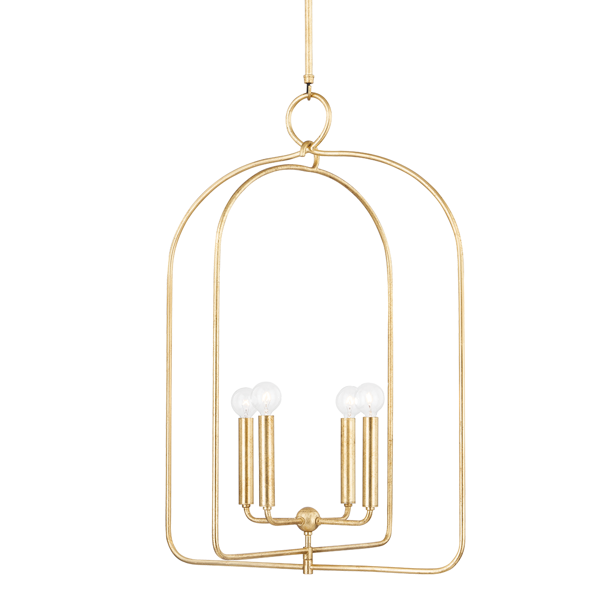 Mallory Large Pendant - 4-Light - Gold Leaf - Mitzi H512701L-GL