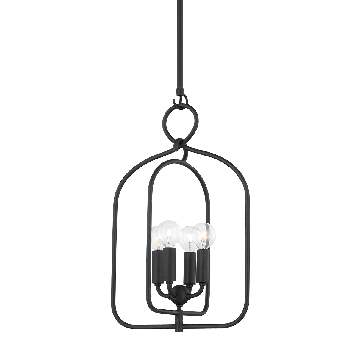 Mallory Small Pendant - 4-Light - Aged Iron - Mitzi H512701S-AI