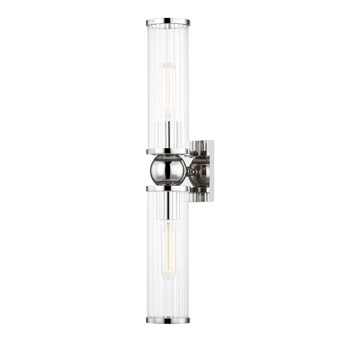 Malone Wall Sconce - 2-Light - Polished Nickel by Hudson Valley Lighting