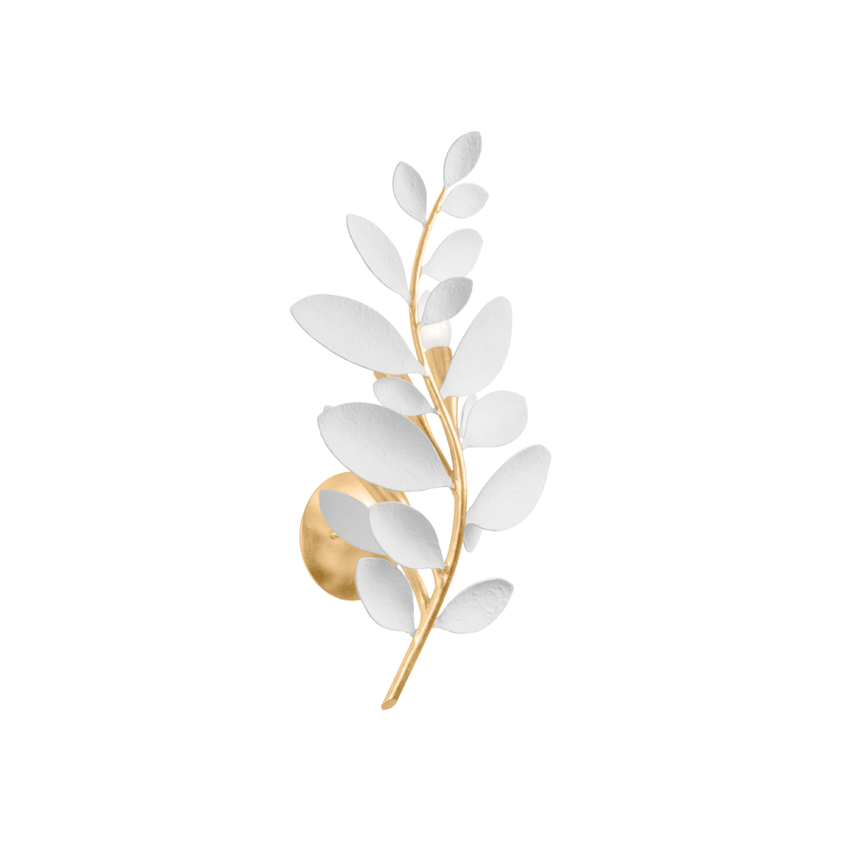 Marabec Wall Sconce - Vintage Gold Leaf/ White Plaster by Hudson Valley Lighting