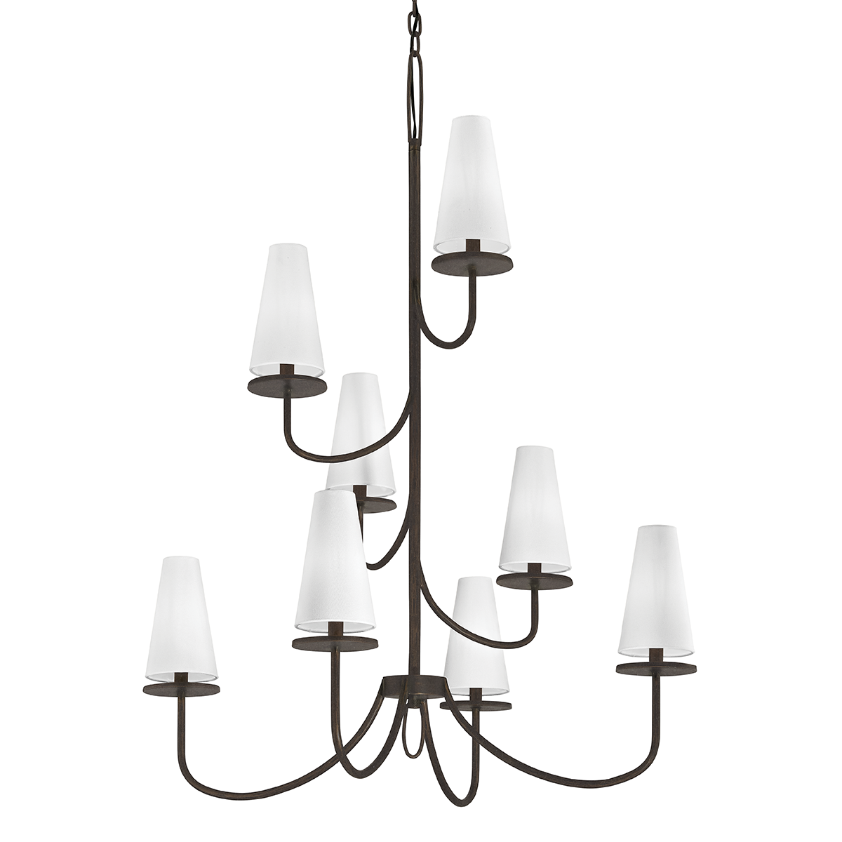 Marcel Chandelier - 8-Light - Textured Bronze - Troy Lighting F6298-TBZ
