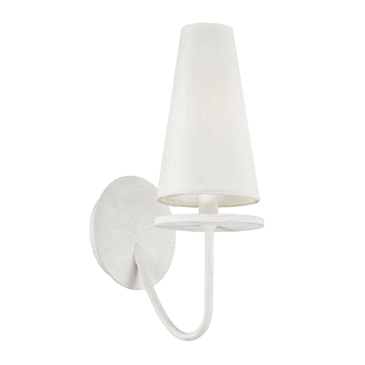 Marcel Wall Sconce - 1-Light - Gesso White - Troy Lighting B6281-GSW