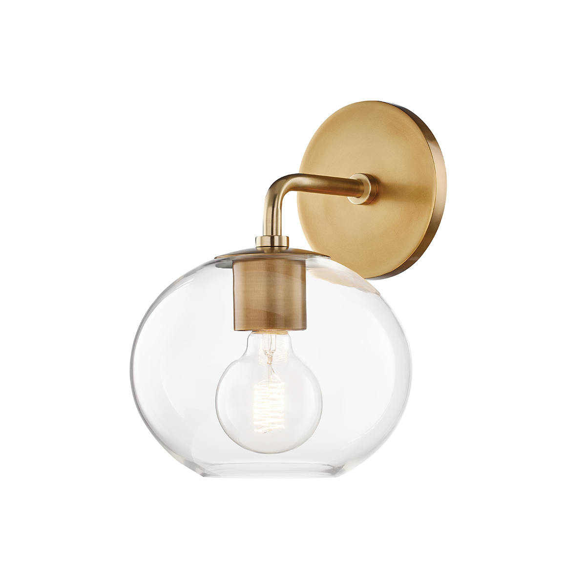 Margot Wall Sconce - 1-Light - Aged Brass - Mitzi H270101-AGB