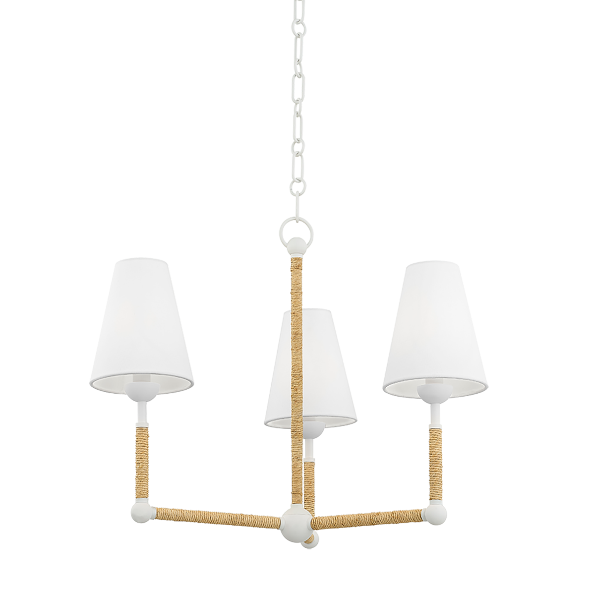 Mariana Chandelier - 3-Light - Textured White - Mitzi H708803-TWH