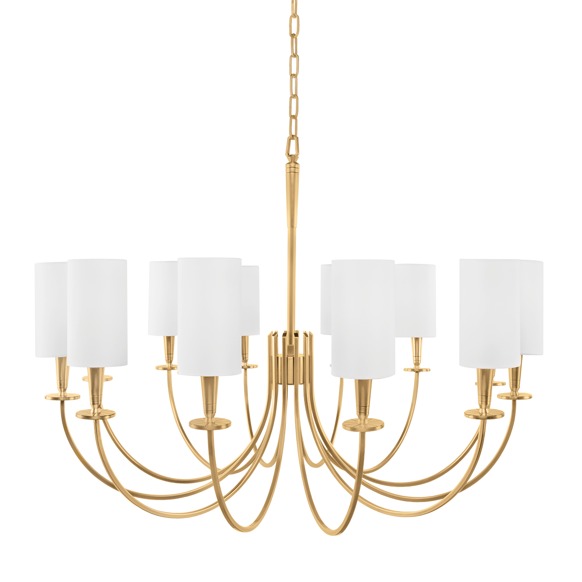 Mason Chandelier - 12-Light - Aged Brass by Hudson Valley Lighting