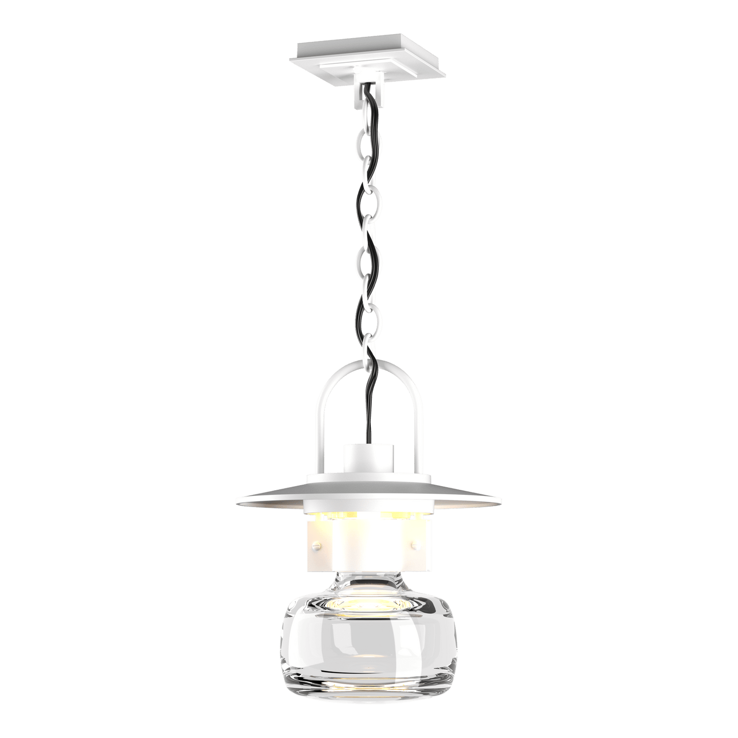 Mason Large Outdoor Ceiling Fixture - White by Hubbardton Forge
