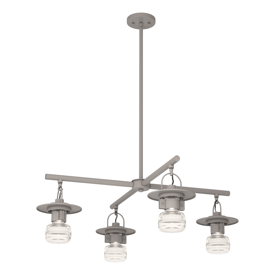 Mason Outdoor 4-Light Pendant - Coastal Burnished Steel by Hubbardton Forge