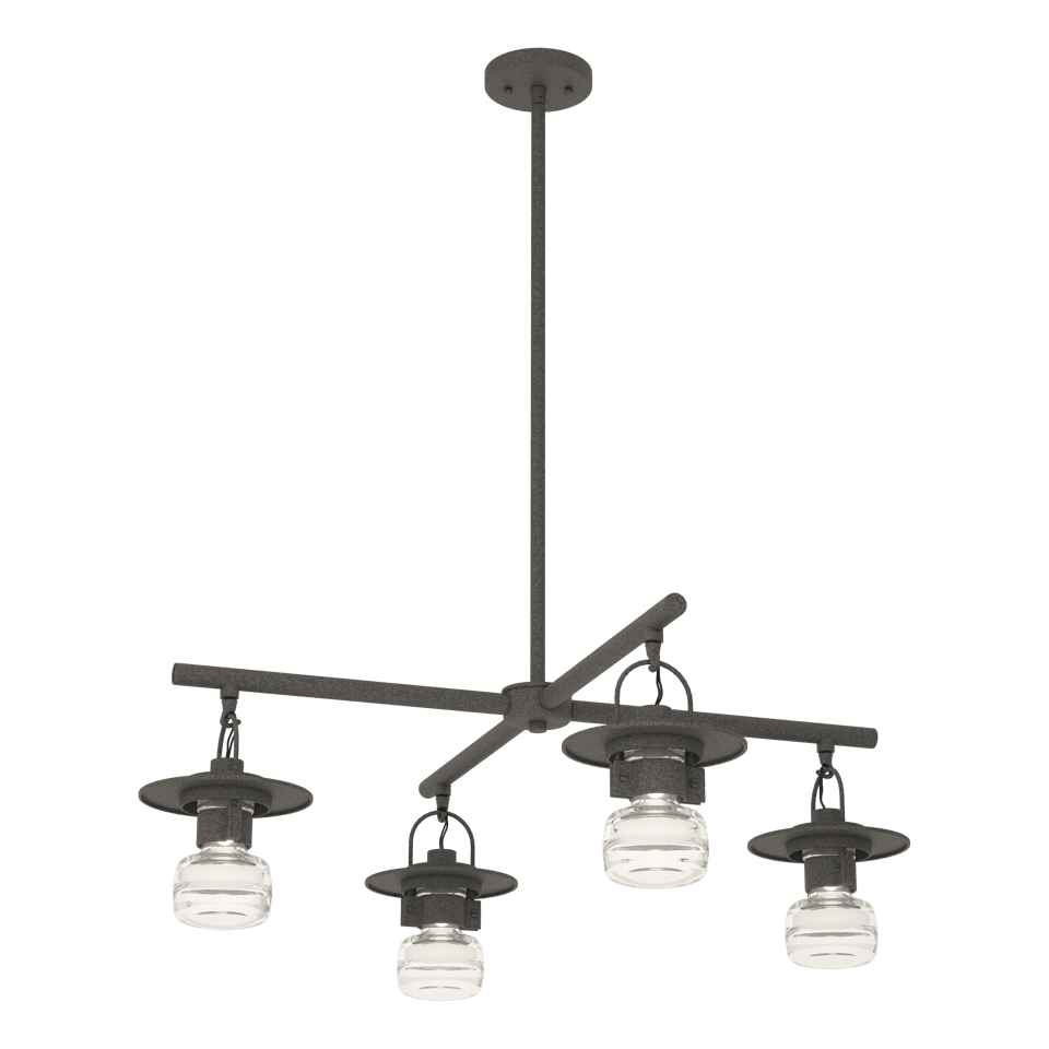 Mason Outdoor 4-Light Pendant - Natural Iron by Hubbardton Forge