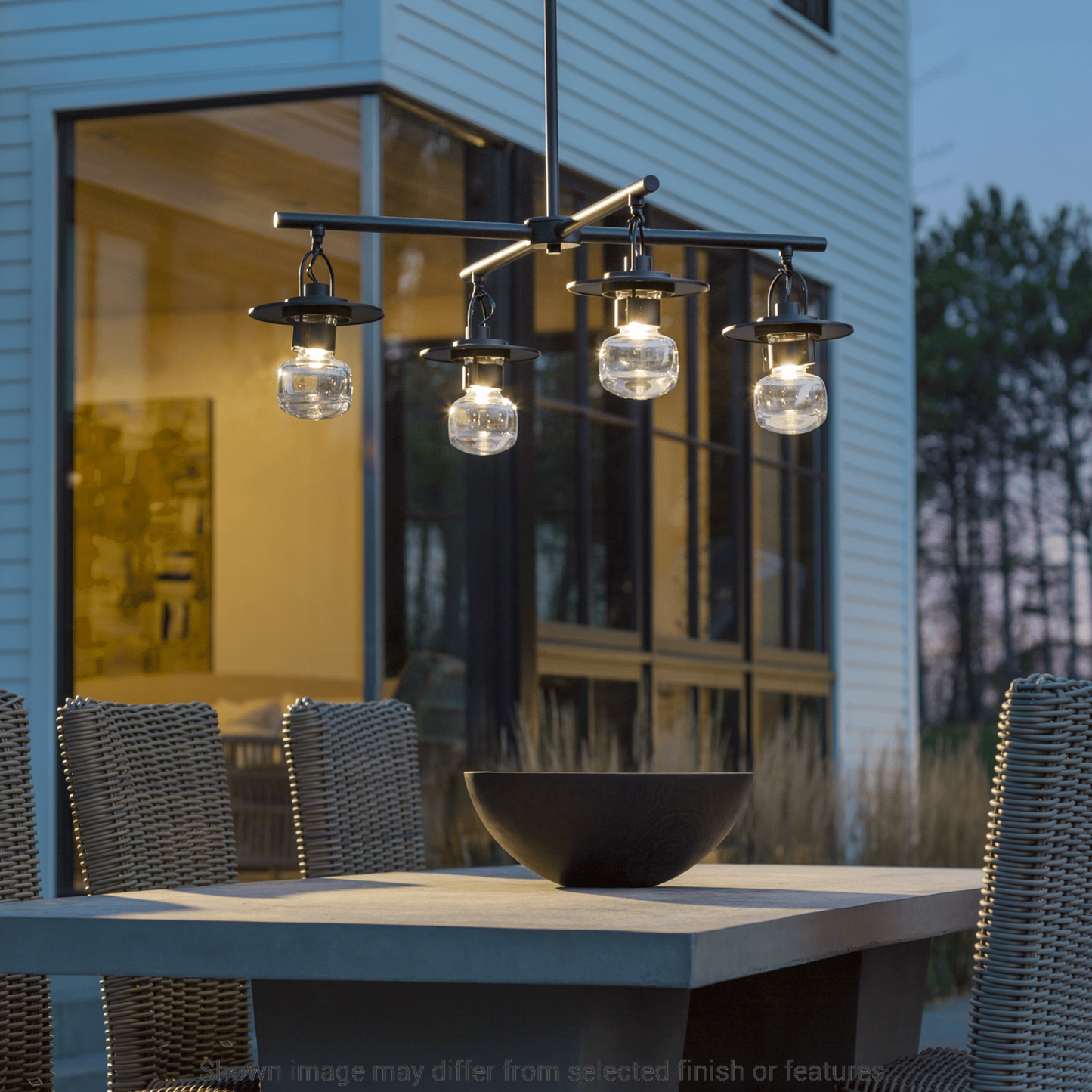 Mason Outdoor 4-Light Pendant - White by Hubbardton Forge