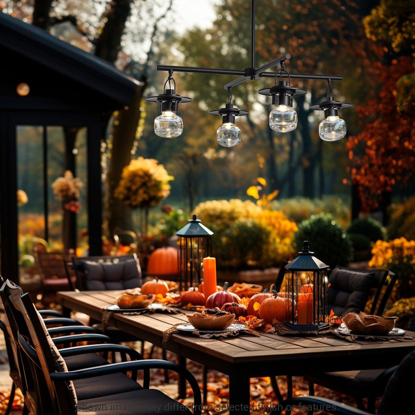 Mason Outdoor 4-Light Pendant - White by Hubbardton Forge