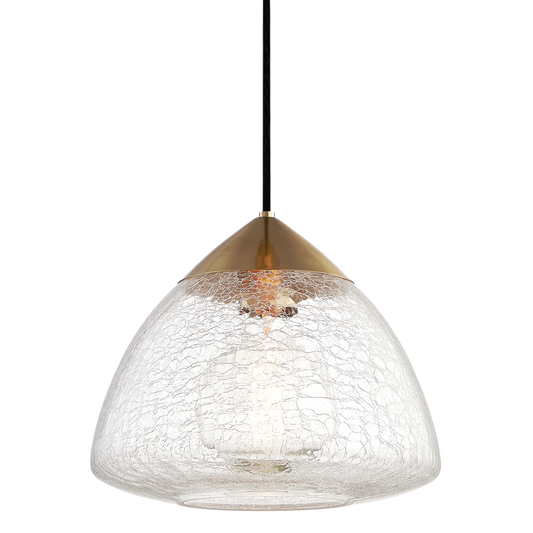 Maya Large Pendant - 1-Light - Aged Brass - Mitzi H216701L-AGB