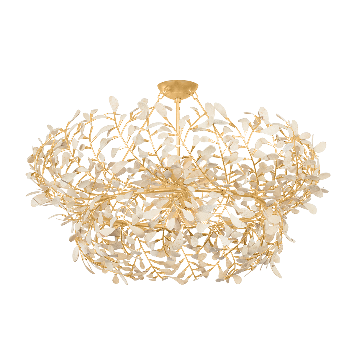 Maybrook Chandelier - 8-Light - Vintage Gold Leaf by Hudson Valley Lighting