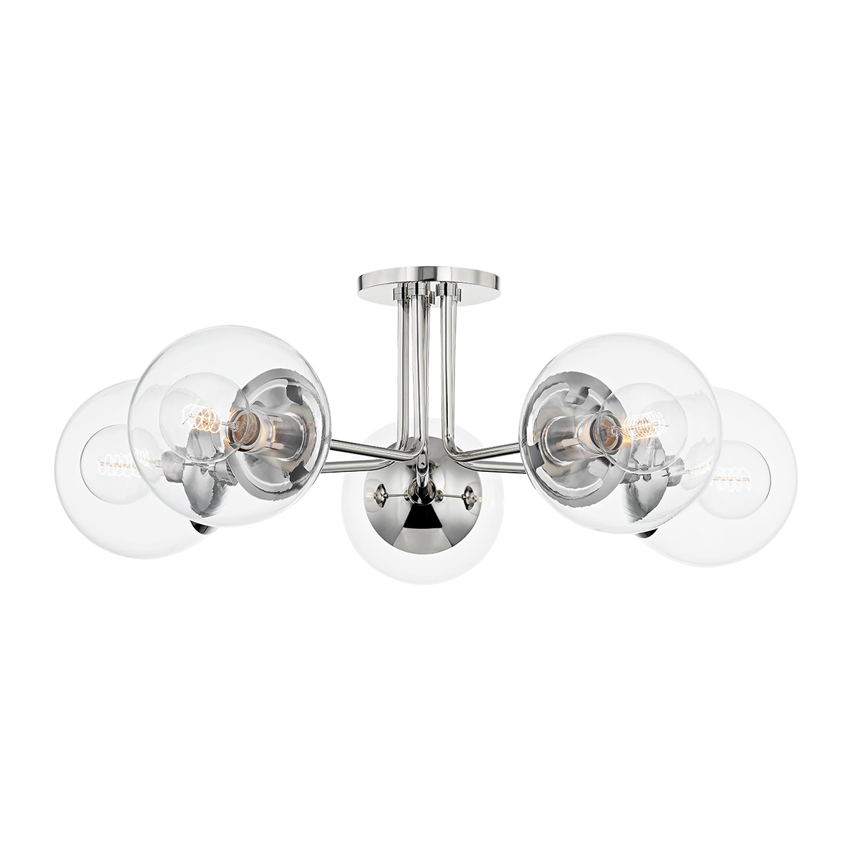 Meadow Semi Flush - 5-Light - Polished Nickel - Mitzi H503605-PN