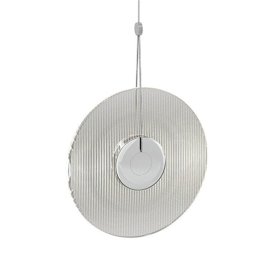 Meclisse LED Single Pendant - Polished Chrome - Clear Glass by SONNEMAN