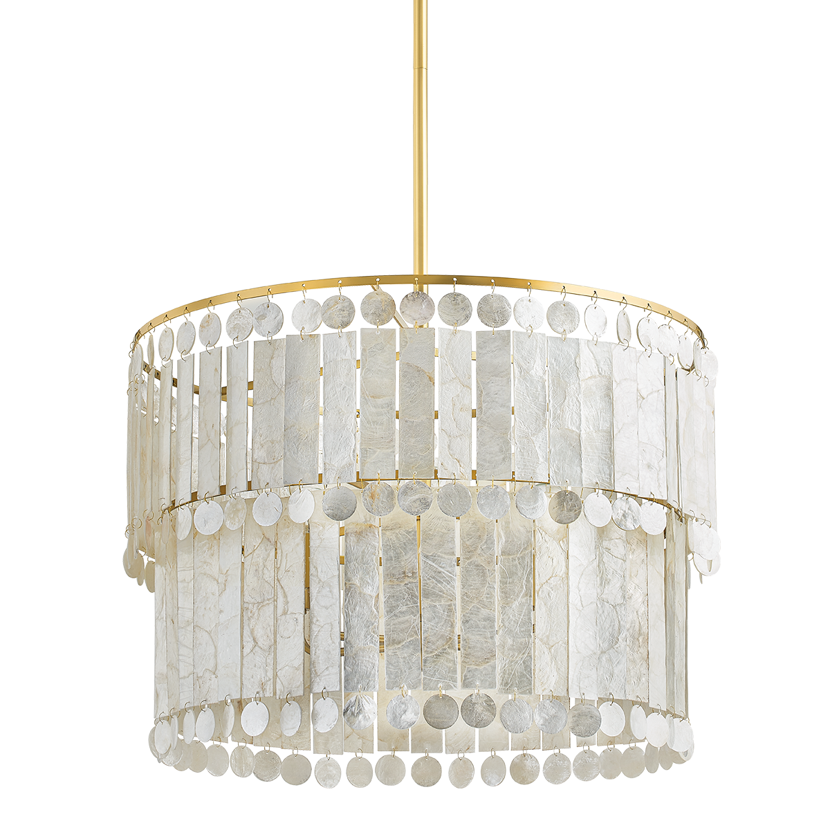 Melisa Chandelier - 6-Light - Aged Brass - Mitzi H715806-AGB