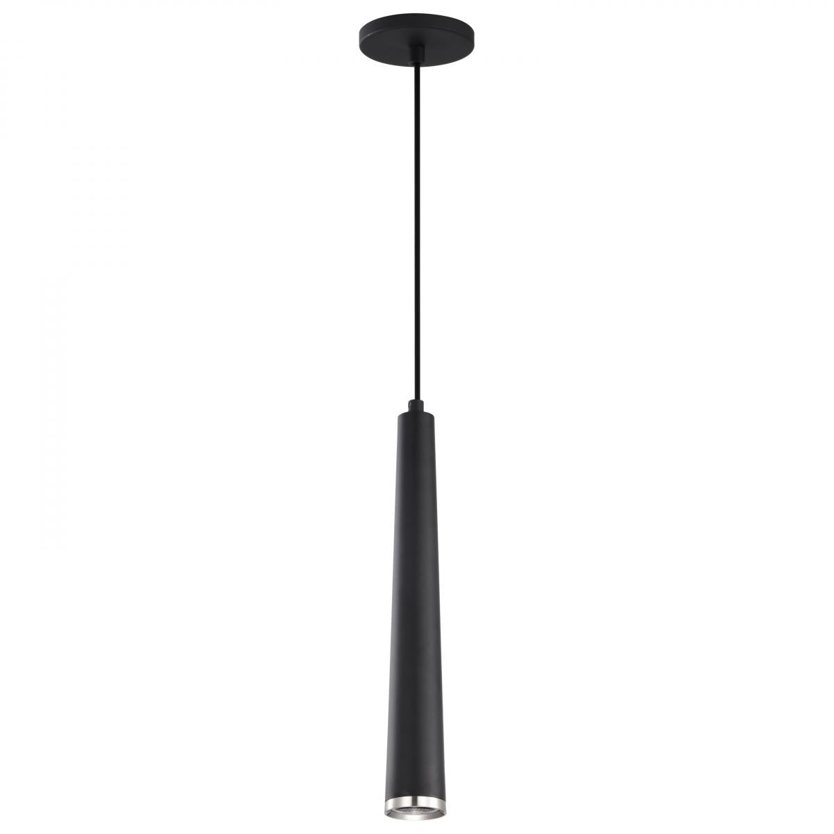 Melrose - 12 Watt - 16" - LED Pendant - Matte Black and Brushed Nickel Finish - Satco 62-829