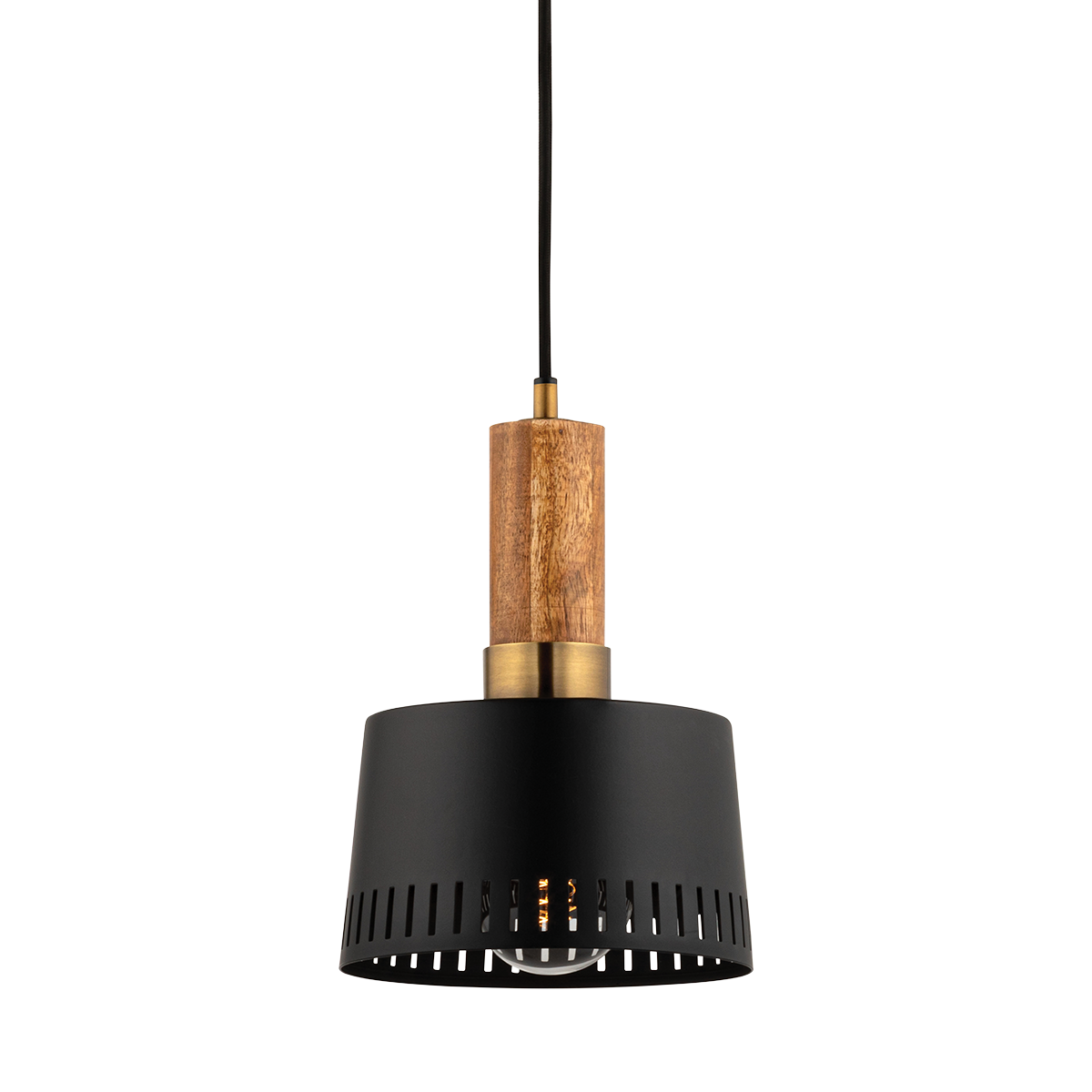 Memphis Pendant - 1-Light - Patina Brass - Troy Lighting F8608-PBR/SBK