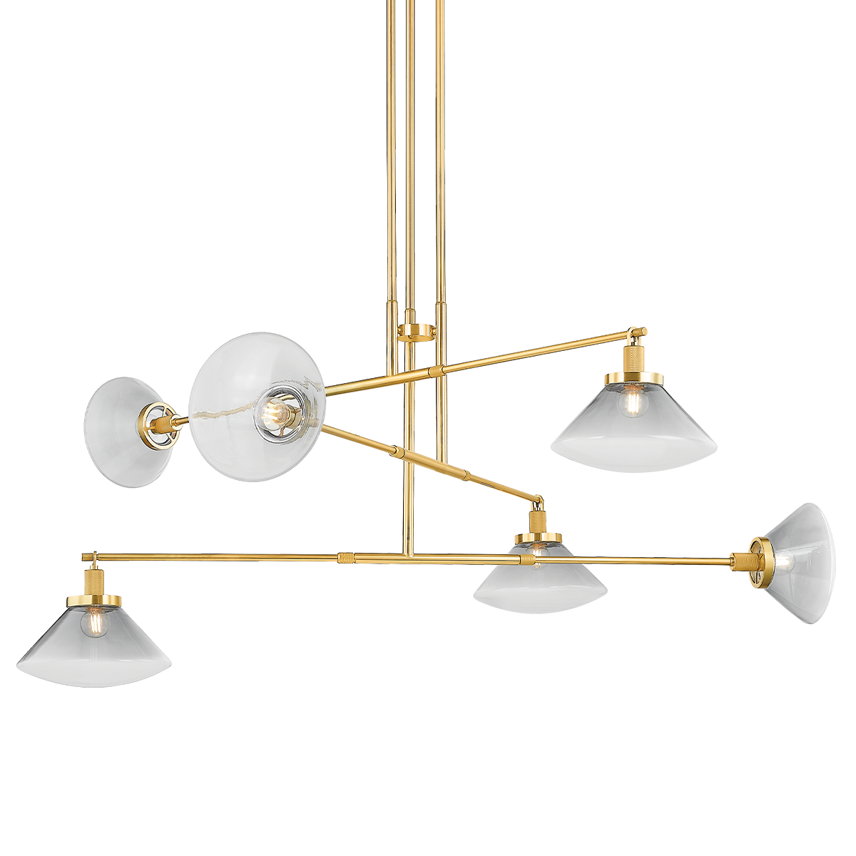 Mendon Chandelier - Aged Brass by Hudson Valley Lighting