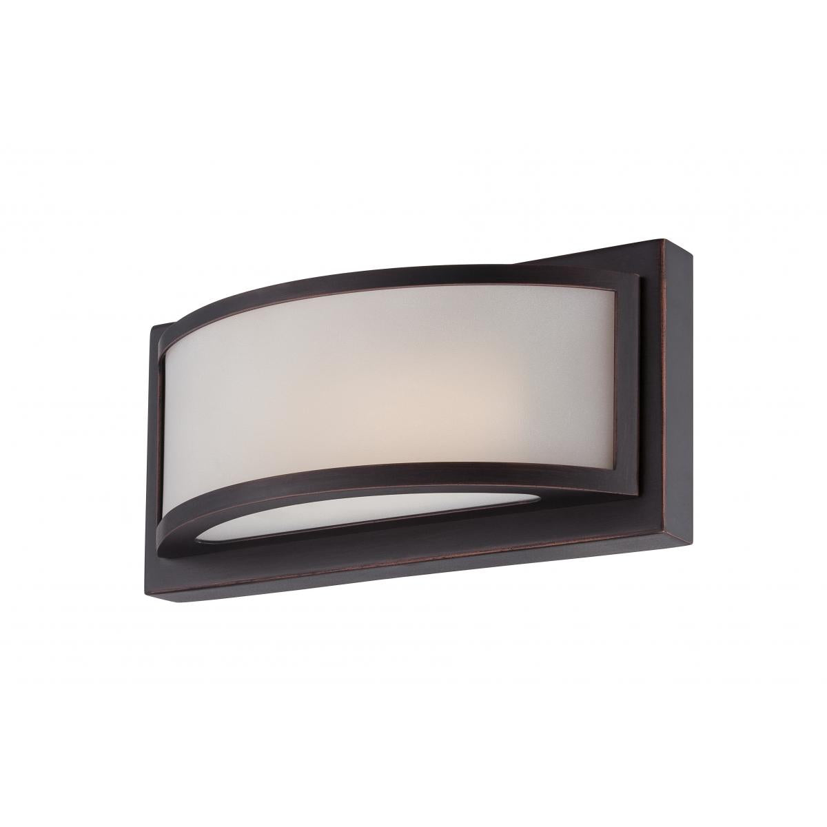 Mercer - (1) LED Wall Sconce with Frosted Glass - Georgetown Bronze Finish - Satco 62-314