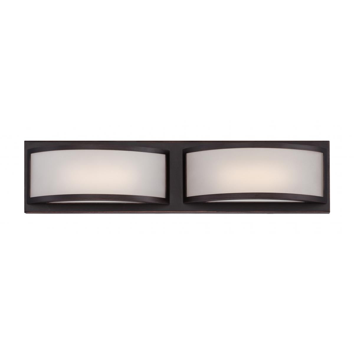 Mercer - (2) LED Wall Sconce with Frosted Glass - Georgetown Bronze Finish - Satco 62-315