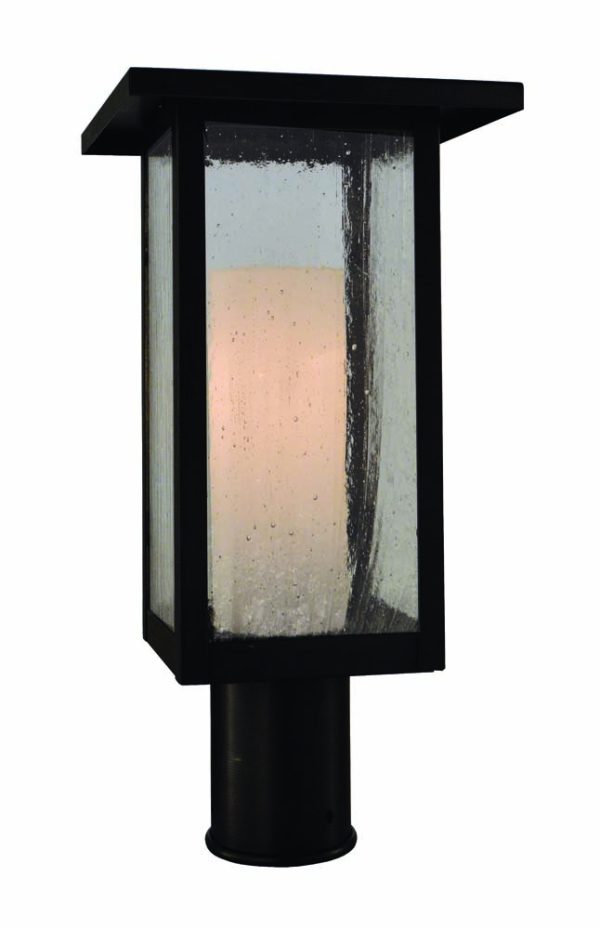 Meredith 12″ High Post Mount - MEP-8LCLR-AC - Antique Copper by Arroyo Craftsman