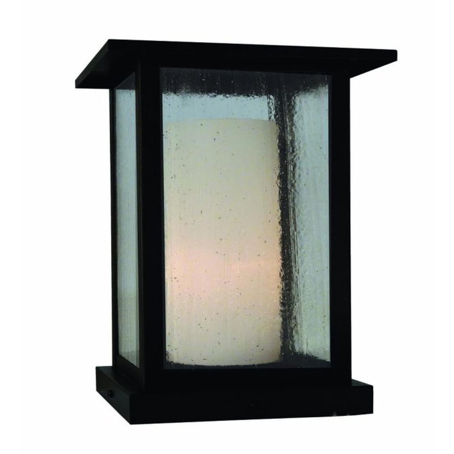Meredith 9″ High Column Mount - MEC-8GW-BK - Satin Black by Arroyo Craftsman