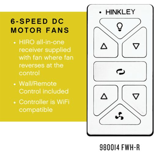 Merrick 60" LED Smart Fan - Matte White by Hinkley Lighting