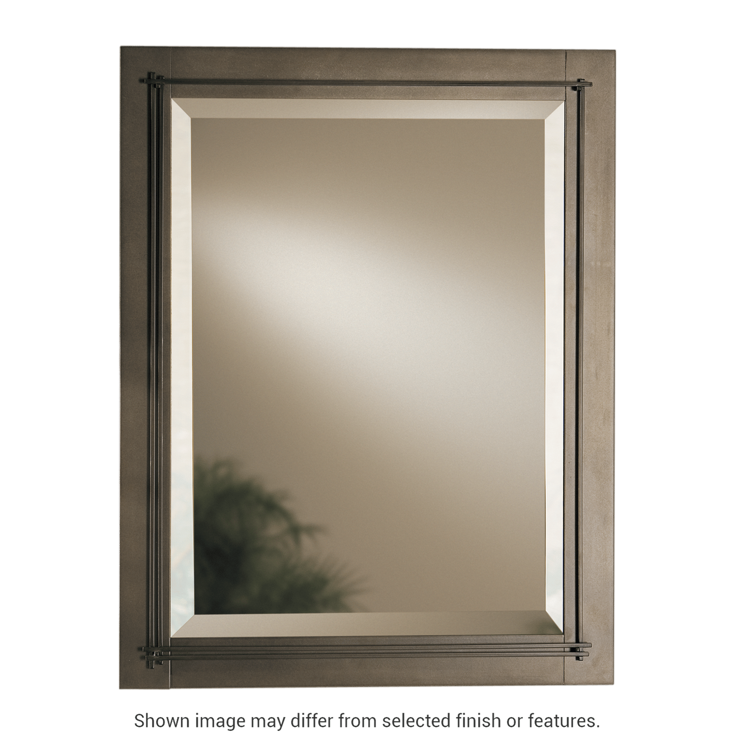 Metra Beveled Mirror - White by Hubbardton Forge