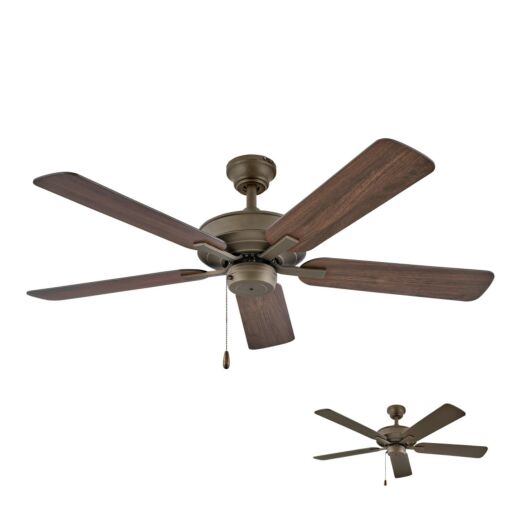 Metro 52" Fan - Metallic Matte Bronze - Walnut Blades by Hinkley Lighting