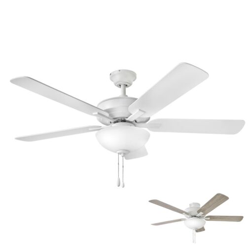 Metro Illuminated 52" LED Fan - Chalk White by Hinkley Lighting