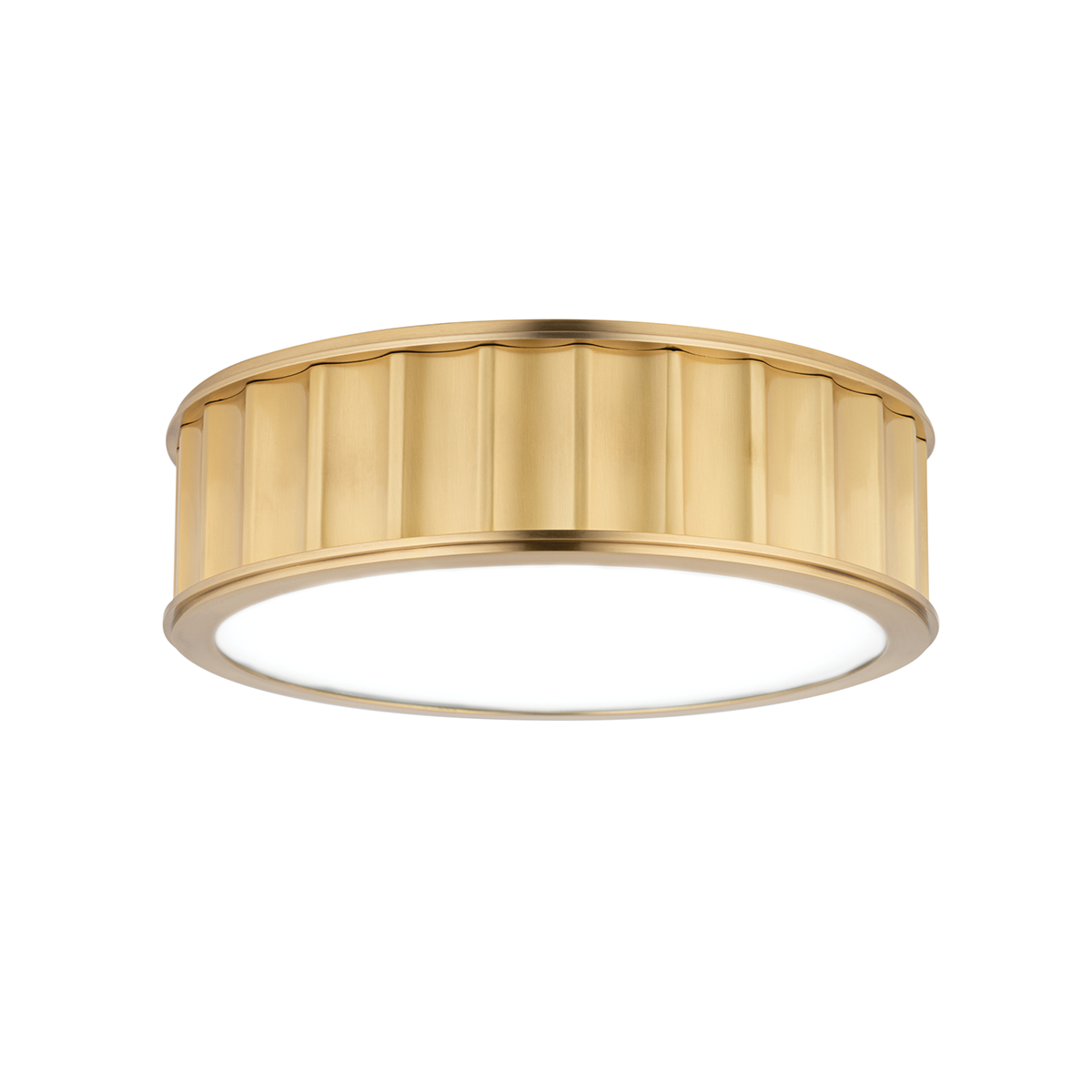 Middlebury Flush Mount - 2-Light - Aged Brass by Hudson Valley Lighting