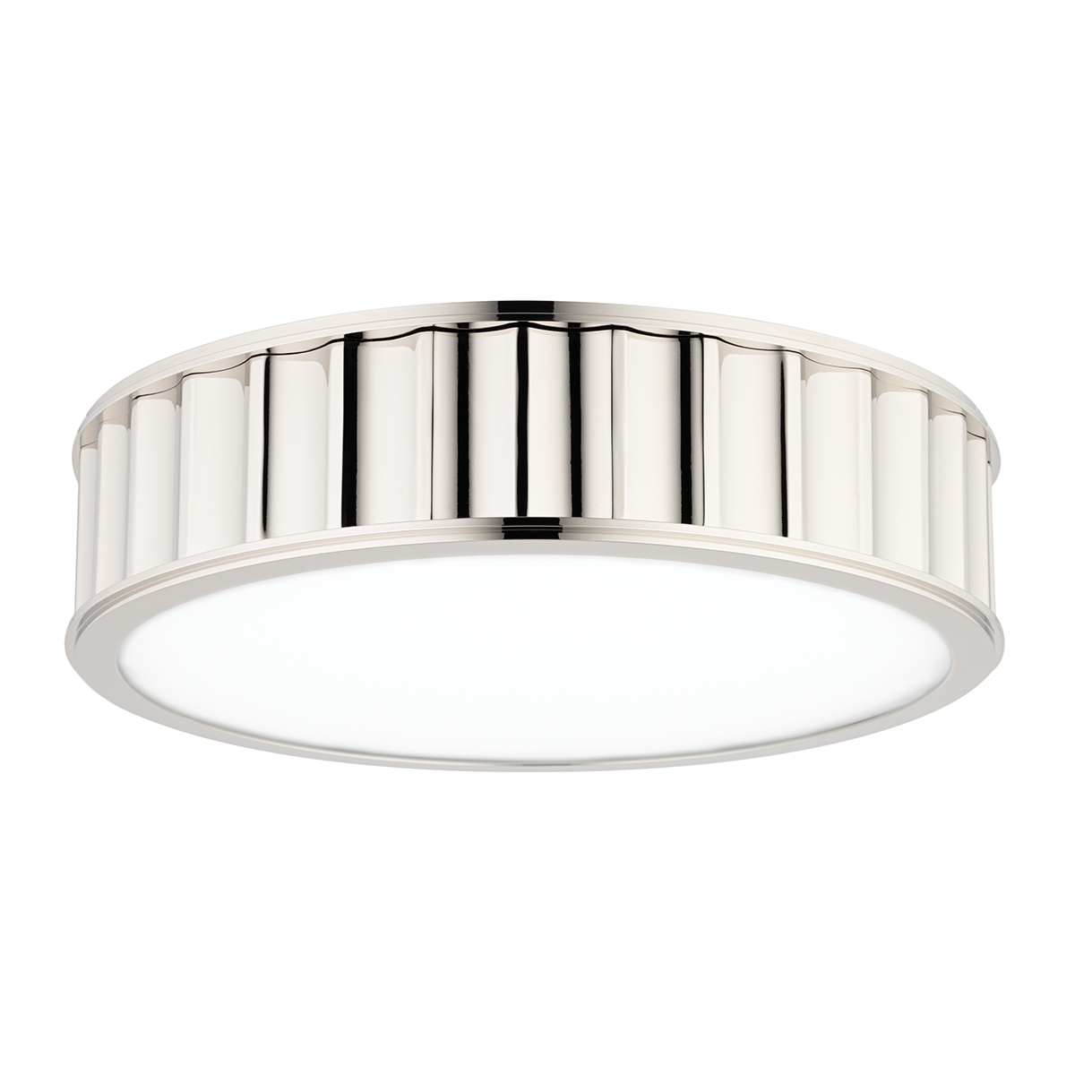 Middlebury Flush Mount - 3-Light - Clear Outside/Frosted Inside Glass - Polished Nickel by Hudson Valley Lighting